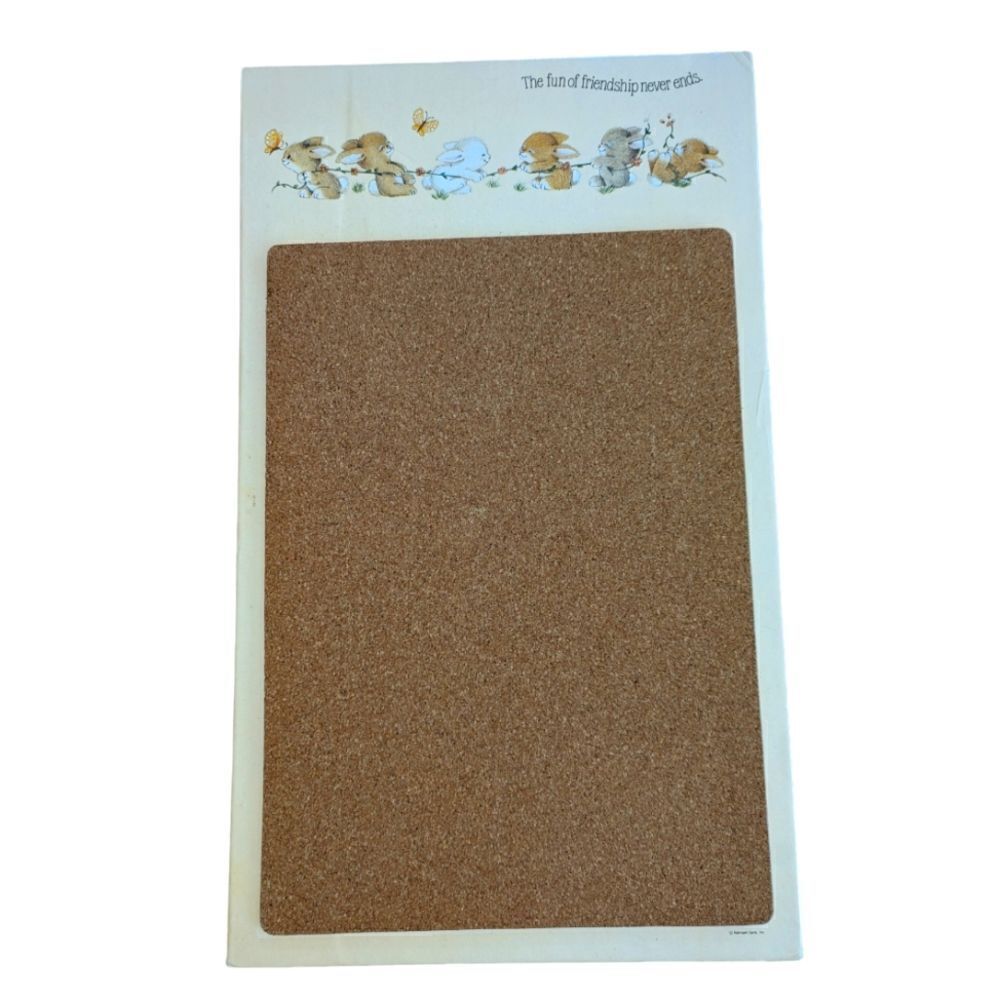 Hallmark vintage bunny friendship‎ cork board wall decor kawaii